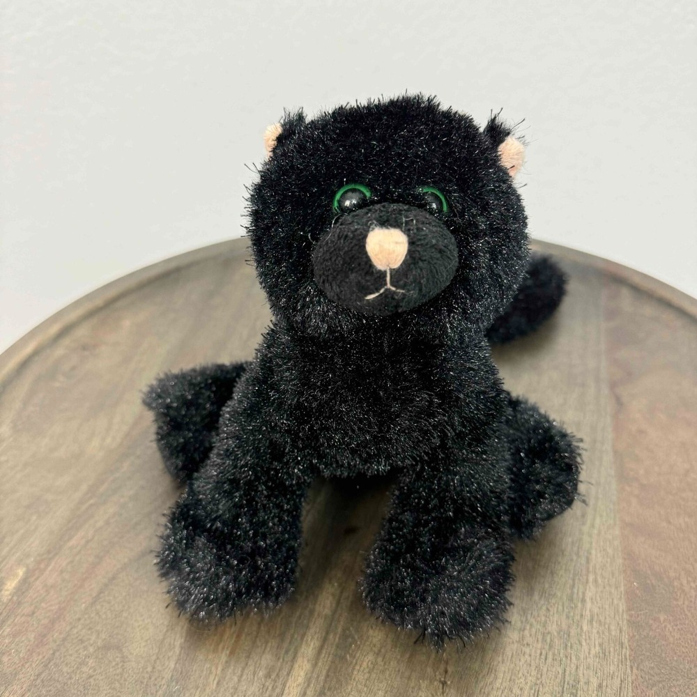 Ganz Webkinz‎ Cat Plush Toy HM135 Spooky Halloween Stuffed Animal Black Small